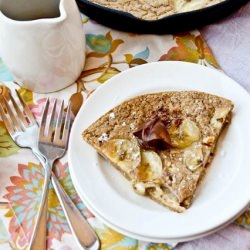 Baked Banana Bread Pancake