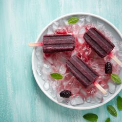Blackberry Mojito Pops