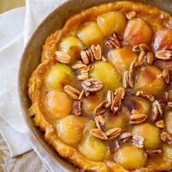 Pear and Pecan Tarte Tatin
