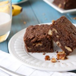 Chocolate Banana Cake Bars