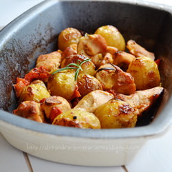Roasted Chicken with New Potatoes