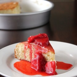 Buttermilk Cake with Strawberries