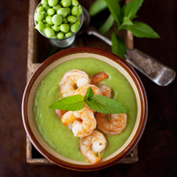Minty Sweet Pea  Soup