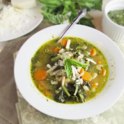 Kale, White Bean, and Pesto Soup