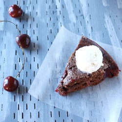 Simple Chocolate Cherry Cake
