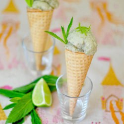 Custard Apple Lime Mint Sorbet