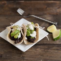 Black Bean and Avocado Tacos