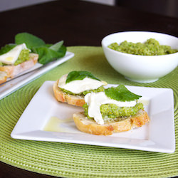 Bruschetta with Fava Bean