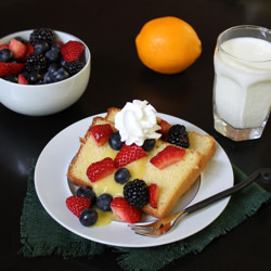 Rum Drenched Lemon Loaf Cakes
