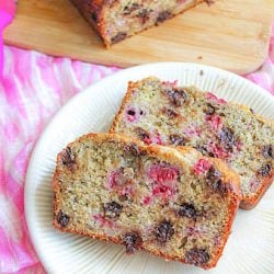 Raspberry Banana Bread