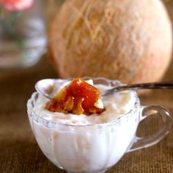Coconut Lychee Pudding