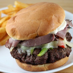 Philly Cheese Steak Burger