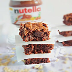 Crispy Nutella Brownies