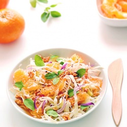 Tangerine and cabbage salad