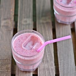 Strawberry Coconut Milk Shake