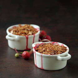 Strawberry Rhubarb Crumble