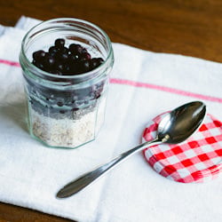Blueberry Coconut Chia Seed Pudding