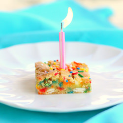 Cake Batter Blondies