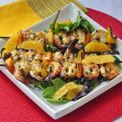 Orange Mint Grilled Shrimp