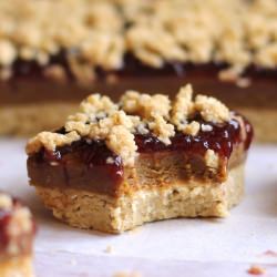PB&J Shortbread Bars