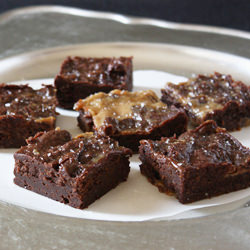 Salted Dulce de Leche Brownies