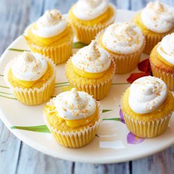 Lemon-Filled Coconut Cupcakes