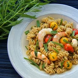 Pasta with Tarragon and Shrimp