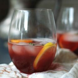 Basil Blossom Sangria