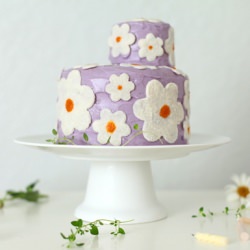Wild Blueberry Daisy Cake
