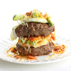 Bunless Fiesta Hamburgers