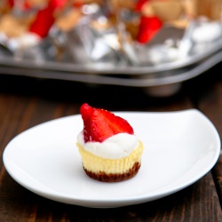 Ginger Strawberry Cheesecake Bites