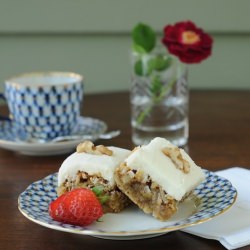 Iced Coconut Walnut Bars