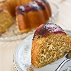 Strawberry Balsamic Bundt Cake