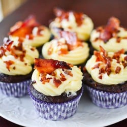Chocolate Cupcake w/ Bacon Frosting
