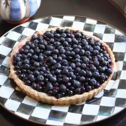 Fresh blueberry tart