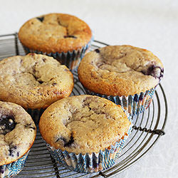 Lemon Blueberry Almond Cakes