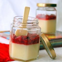 Semolina Pudding with Raspberry