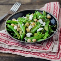 Snap Peas and Chickpeas
