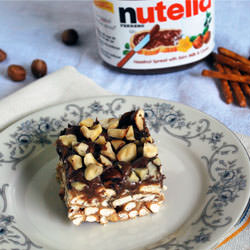Nutella Pb Pretzel Bars