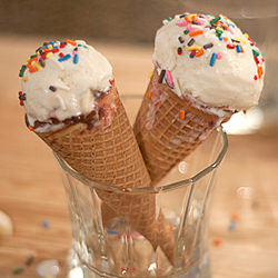 Banana Split Ice Cream Cones