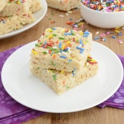 Cake Batter Rice Krispies Treats