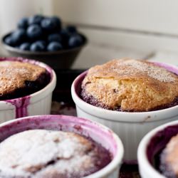 Individual Blueberry Cakes