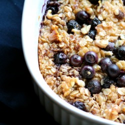 Blueberry Banana Baked Oatmeal