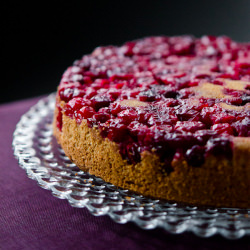 Upside Down Cranberry Cake