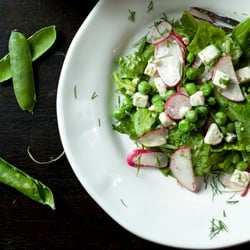 Pea, Radish & Feta Salad