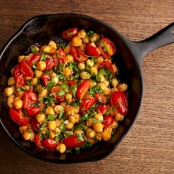Warm Chickpea Salad