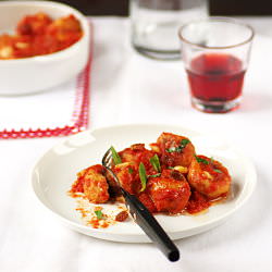 Roasted chicken meatballs