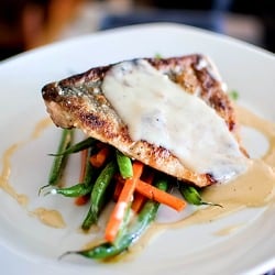 Salmon w/ Lemon Cream