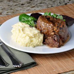 Brandy and Mustard-Glazed Tenderloin