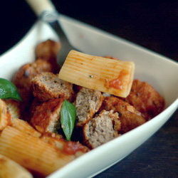 Pork meatballs in tomato sauce